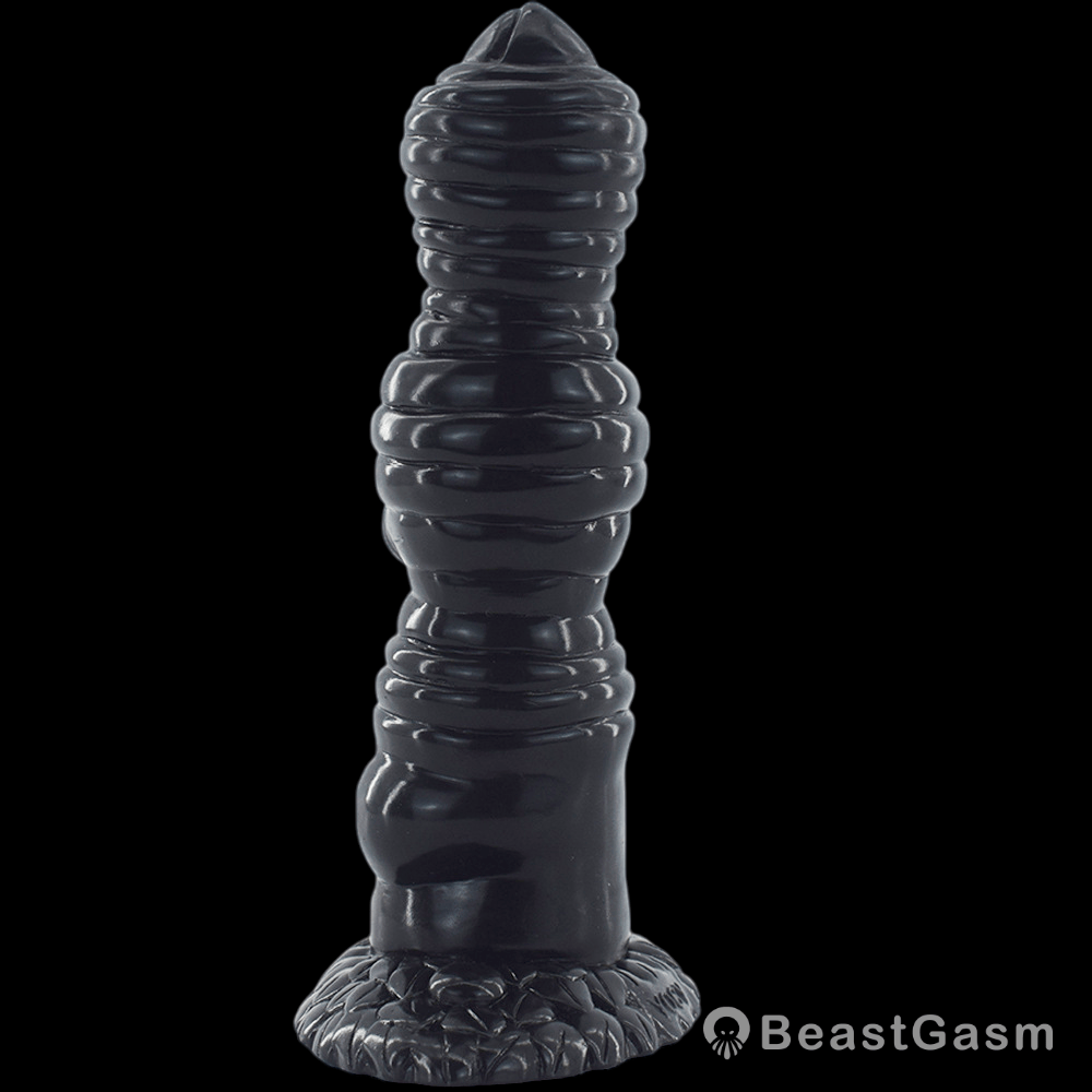 Ogre Dildo: Ribbed, Bulbous Shaft for Ultimate Pleasure - BeastGasm